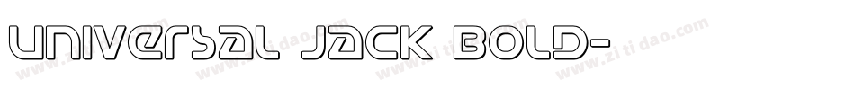 Universal Jack Bold字体转换